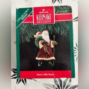 Vintage Hallmark “Merry Olde Santa” Ornament.
